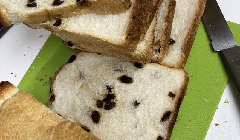 私のお気に入り干し葡萄の、食パン