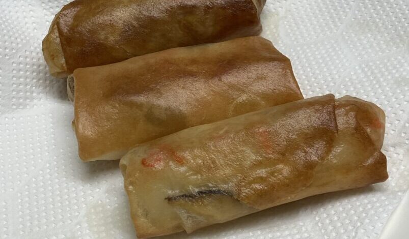 今晩、久しぶりの春巻