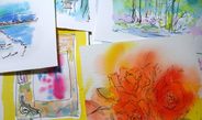 11月3日から始まるガッシュ画会展、生徒さんの作品と共に、今回は船本清司のガッシュ画作品はじめ、かんたんスケッチ、かんたんガッシュ画、3Dキャンバス作品などもたくさん出品します。是非、ご覧ください。リーガロイヤルギャラリー（リーガロイヤルホテル大阪　地下一階）３日から８日まで！10：00～18：00